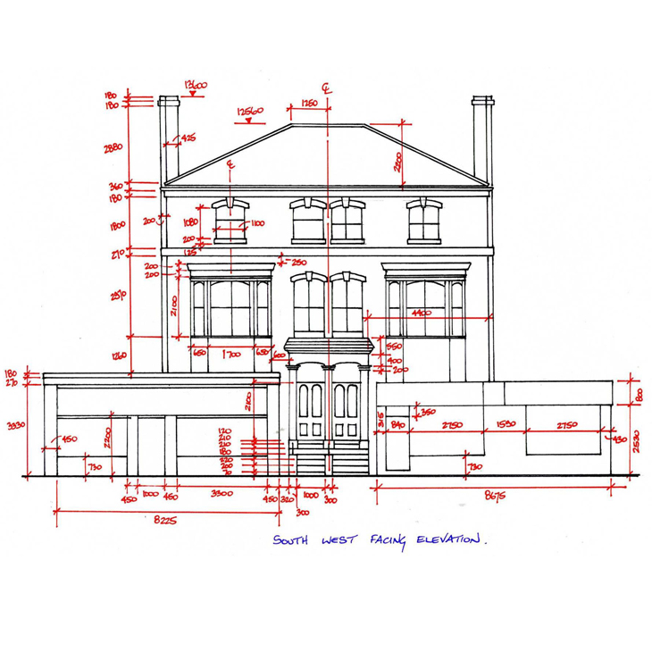 Example Survey Sketch Rooftop Design