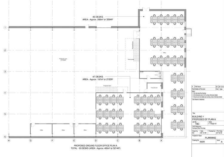 Example Office Space Plan